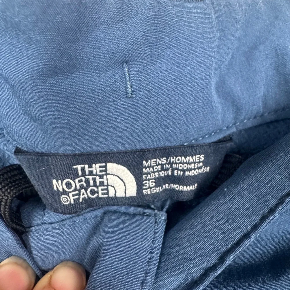 The North Face Mens FlashDry Hiking‎ Shorts Blue Size 36 Cargo Pocket Outdoor